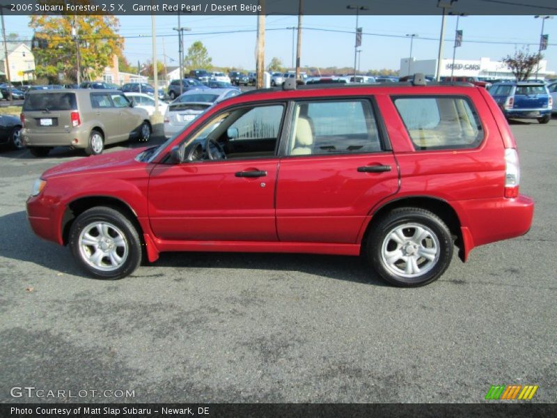 Garnet Red Pearl / Desert Beige 2006 Subaru Forester 2.5 X