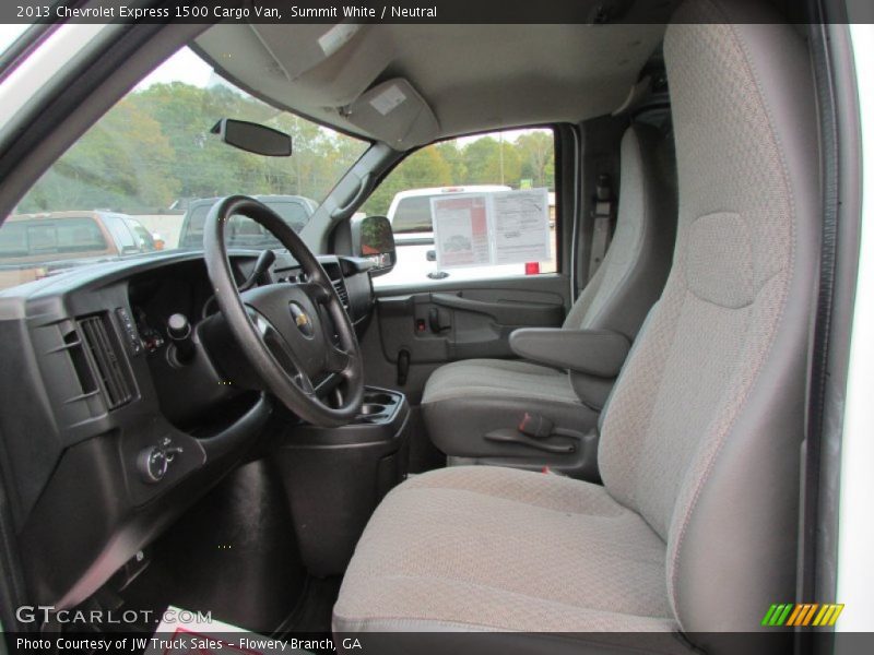 Summit White / Neutral 2013 Chevrolet Express 1500 Cargo Van