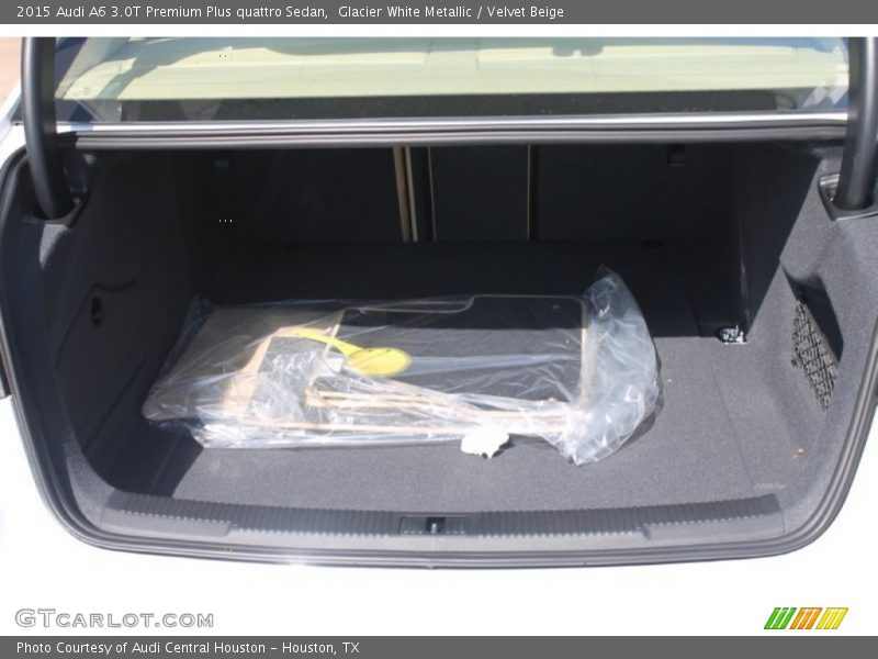 Glacier White Metallic / Velvet Beige 2015 Audi A6 3.0T Premium Plus quattro Sedan