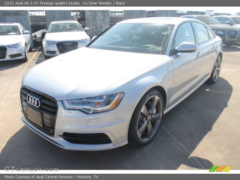 Ice Silver Metallic / Black 2015 Audi A6 3.0T Prestige quattro Sedan