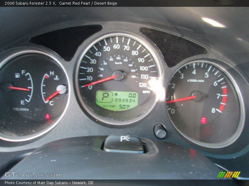 Garnet Red Pearl / Desert Beige 2006 Subaru Forester 2.5 X