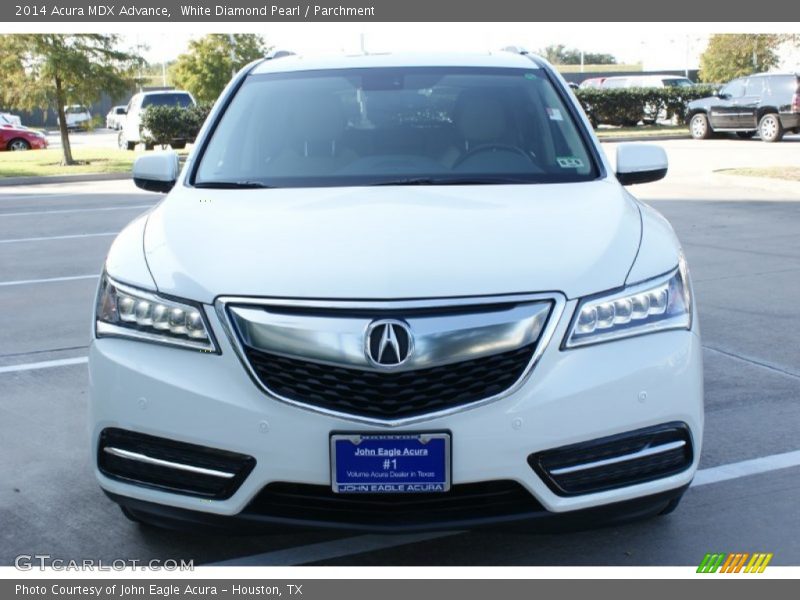 White Diamond Pearl / Parchment 2014 Acura MDX Advance