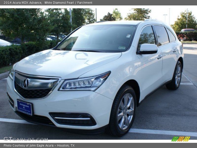 White Diamond Pearl / Parchment 2014 Acura MDX Advance