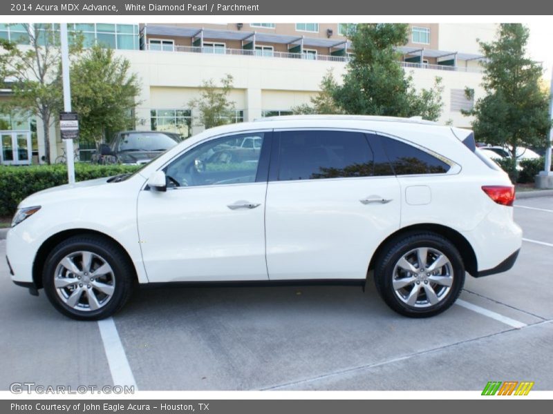 White Diamond Pearl / Parchment 2014 Acura MDX Advance