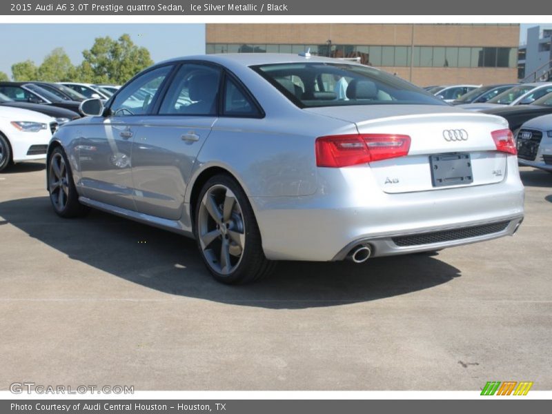 Ice Silver Metallic / Black 2015 Audi A6 3.0T Prestige quattro Sedan