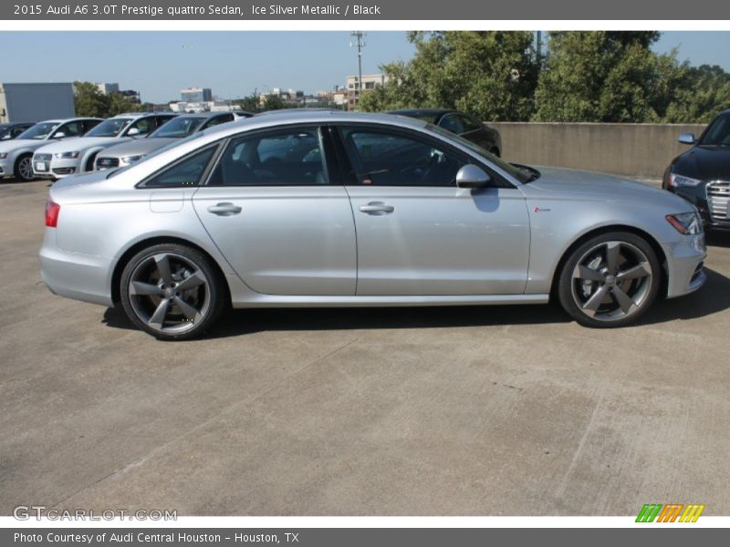 Ice Silver Metallic / Black 2015 Audi A6 3.0T Prestige quattro Sedan