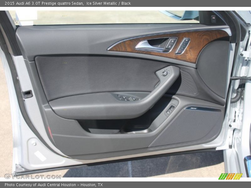 Ice Silver Metallic / Black 2015 Audi A6 3.0T Prestige quattro Sedan