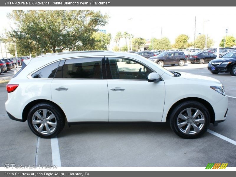 White Diamond Pearl / Parchment 2014 Acura MDX Advance