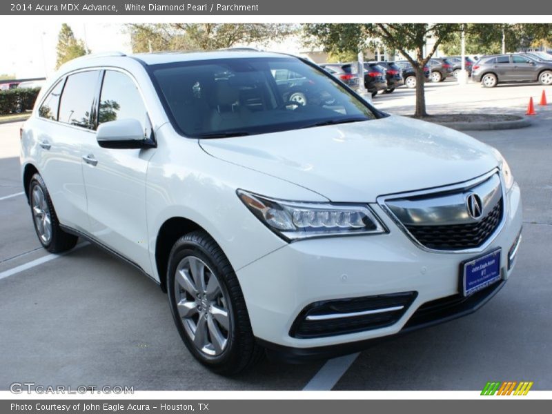 White Diamond Pearl / Parchment 2014 Acura MDX Advance