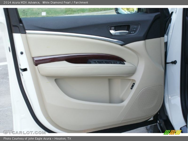 White Diamond Pearl / Parchment 2014 Acura MDX Advance