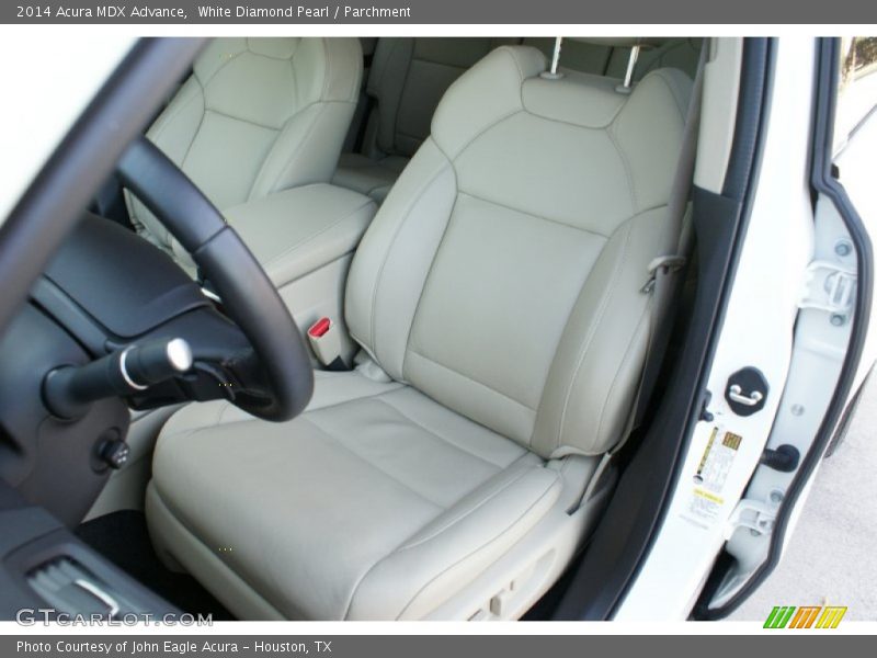 White Diamond Pearl / Parchment 2014 Acura MDX Advance