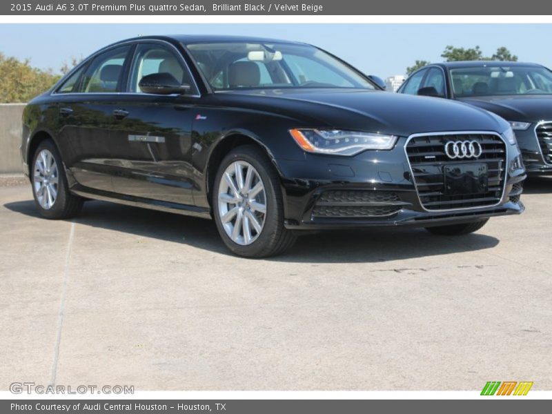 Brilliant Black / Velvet Beige 2015 Audi A6 3.0T Premium Plus quattro Sedan