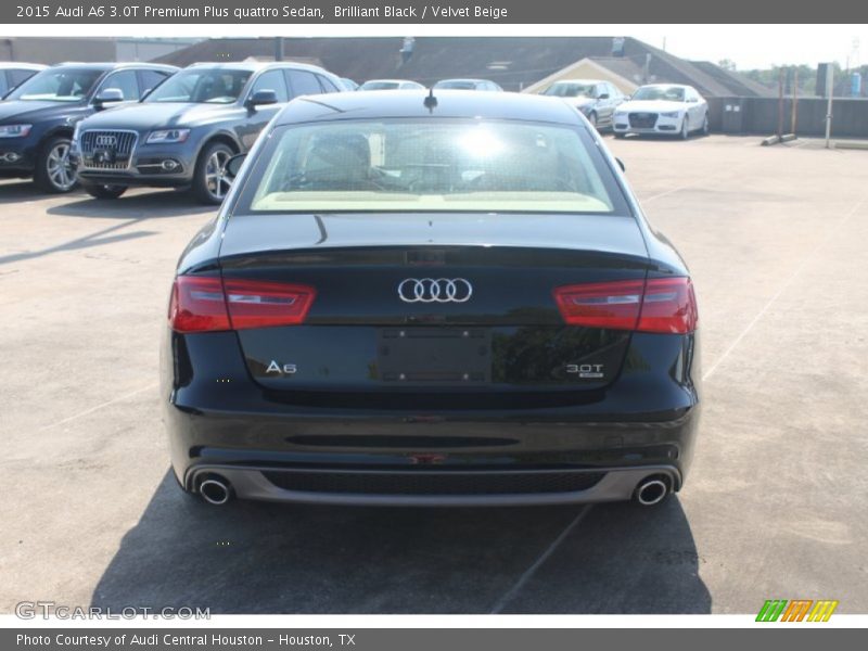 Brilliant Black / Velvet Beige 2015 Audi A6 3.0T Premium Plus quattro Sedan