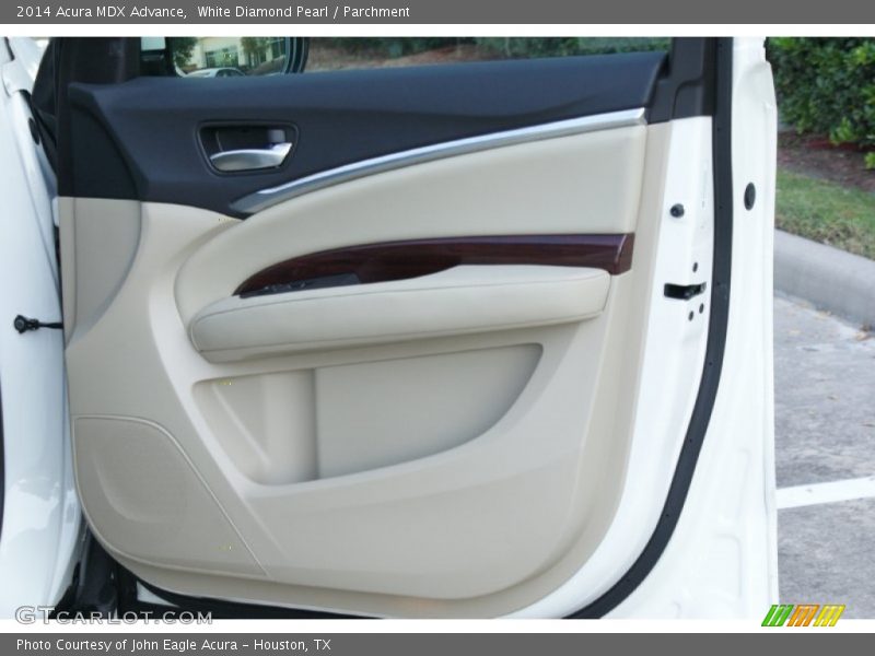 White Diamond Pearl / Parchment 2014 Acura MDX Advance