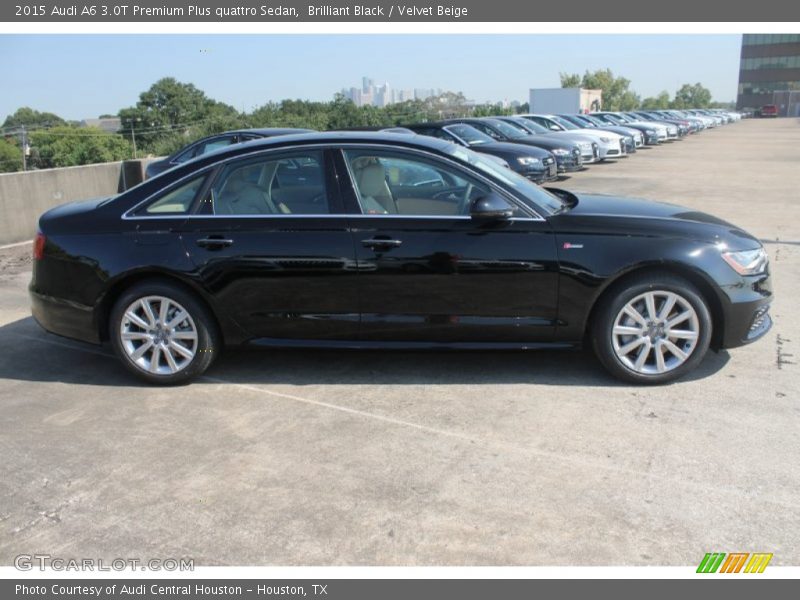 Brilliant Black / Velvet Beige 2015 Audi A6 3.0T Premium Plus quattro Sedan