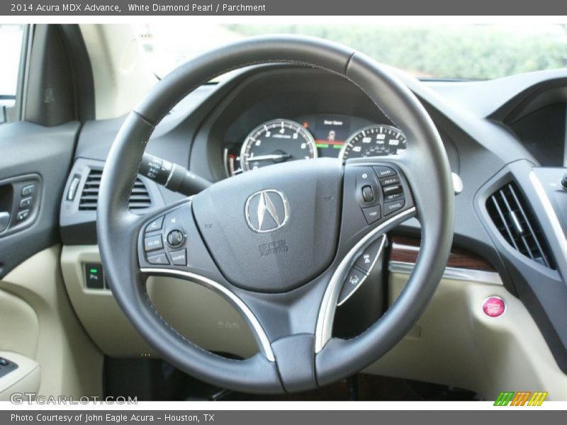 White Diamond Pearl / Parchment 2014 Acura MDX Advance
