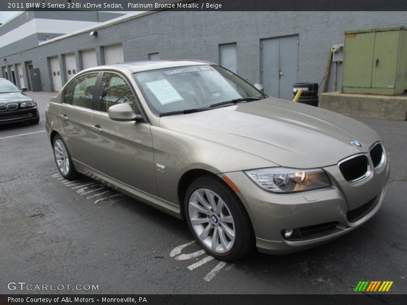 Front 3/4 View of 2011 3 Series 328i xDrive Sedan