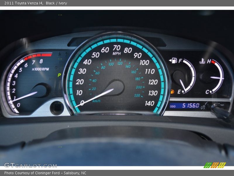Black / Ivory 2011 Toyota Venza I4