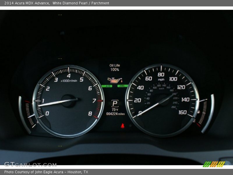 White Diamond Pearl / Parchment 2014 Acura MDX Advance