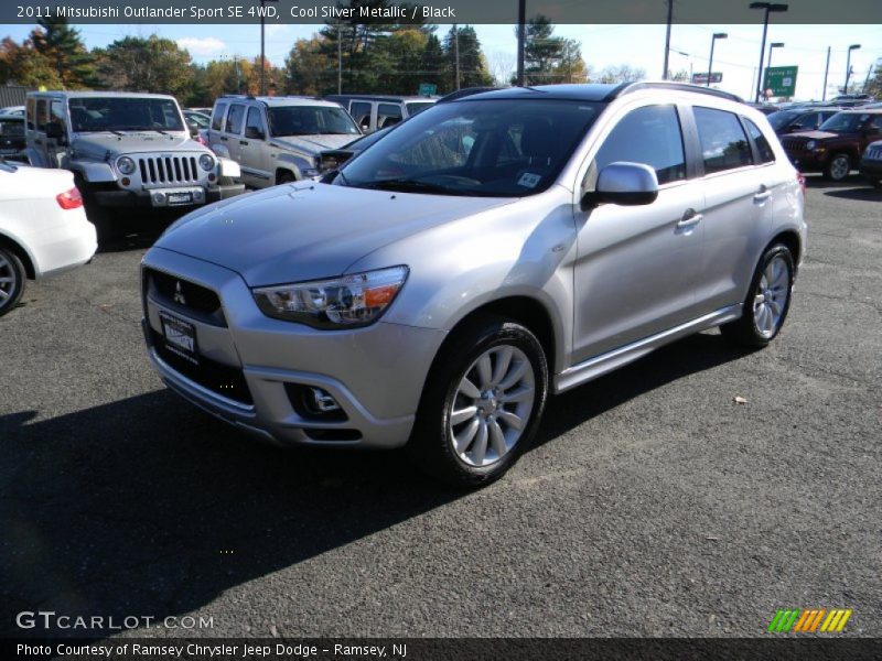 Cool Silver Metallic / Black 2011 Mitsubishi Outlander Sport SE 4WD