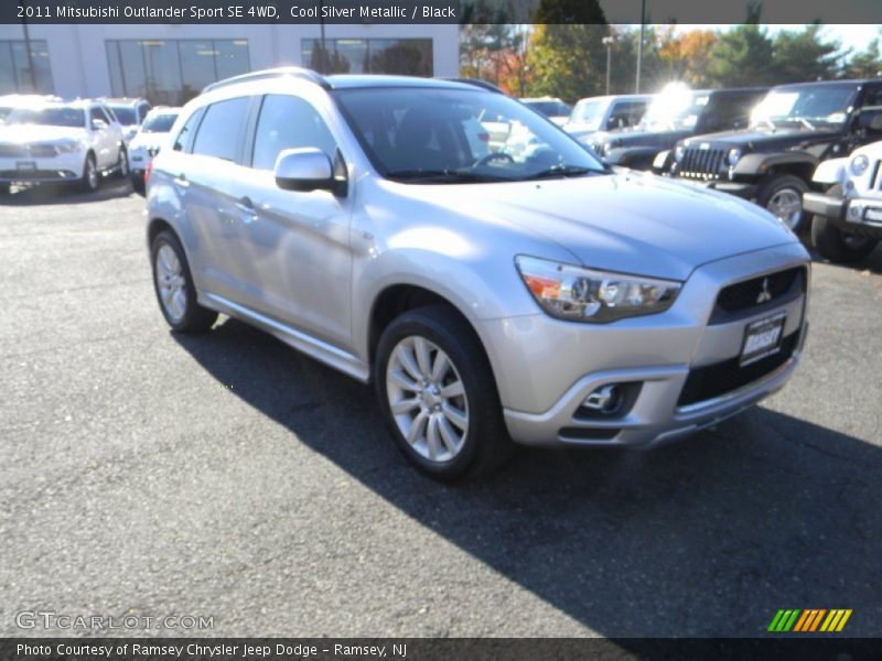 Cool Silver Metallic / Black 2011 Mitsubishi Outlander Sport SE 4WD