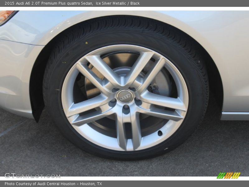 Ice Silver Metallic / Black 2015 Audi A6 2.0T Premium Plus quattro Sedan