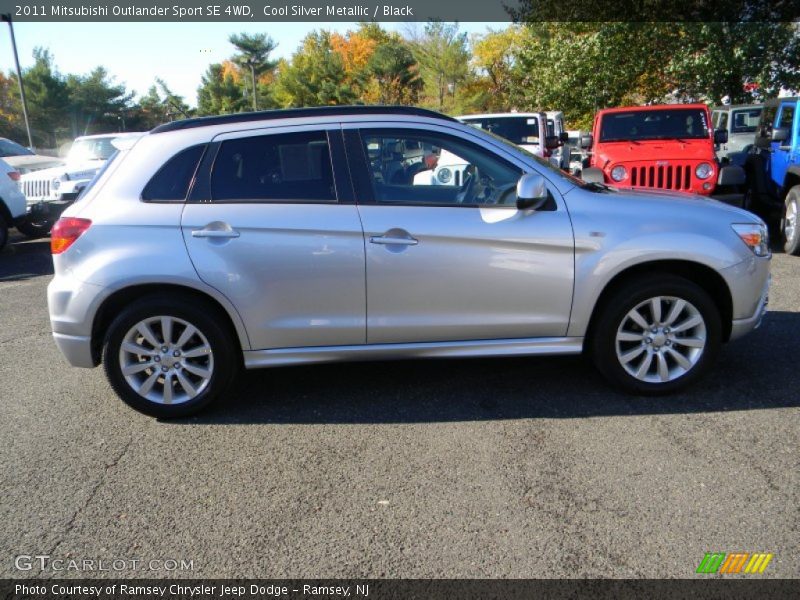 Cool Silver Metallic / Black 2011 Mitsubishi Outlander Sport SE 4WD