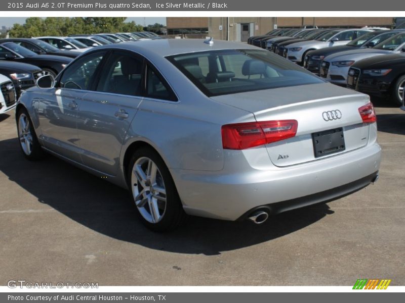 Ice Silver Metallic / Black 2015 Audi A6 2.0T Premium Plus quattro Sedan
