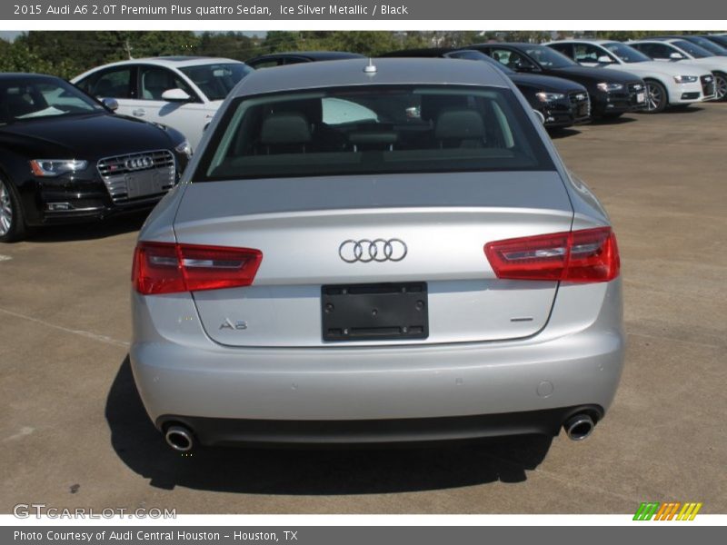 Ice Silver Metallic / Black 2015 Audi A6 2.0T Premium Plus quattro Sedan