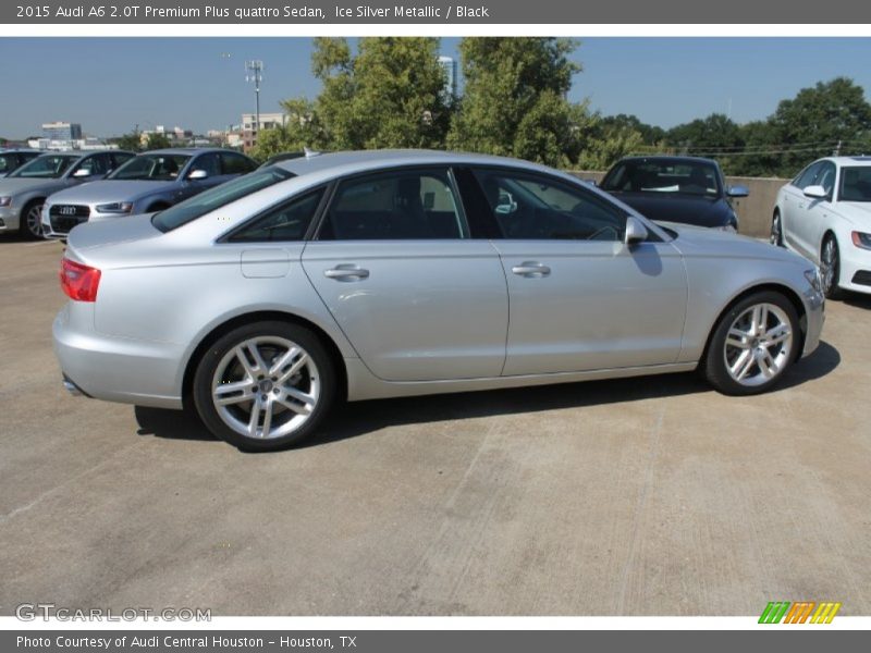 Ice Silver Metallic / Black 2015 Audi A6 2.0T Premium Plus quattro Sedan