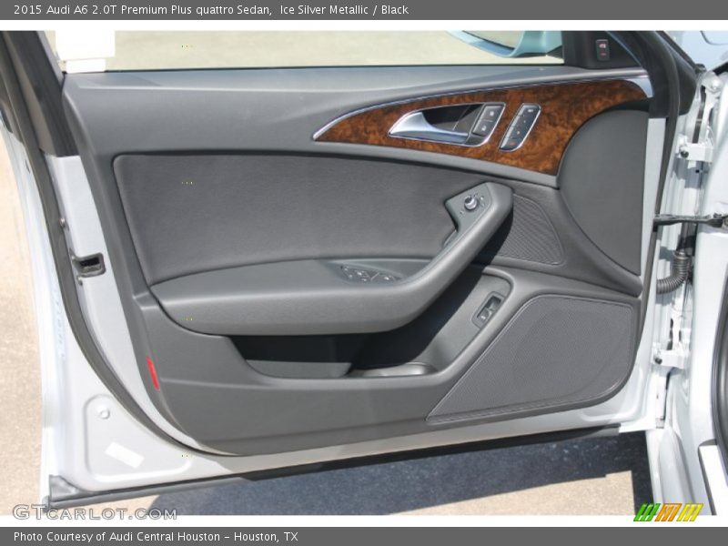 Ice Silver Metallic / Black 2015 Audi A6 2.0T Premium Plus quattro Sedan