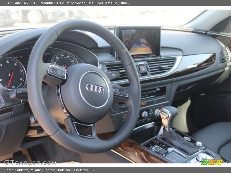 Ice Silver Metallic / Black 2015 Audi A6 2.0T Premium Plus quattro Sedan