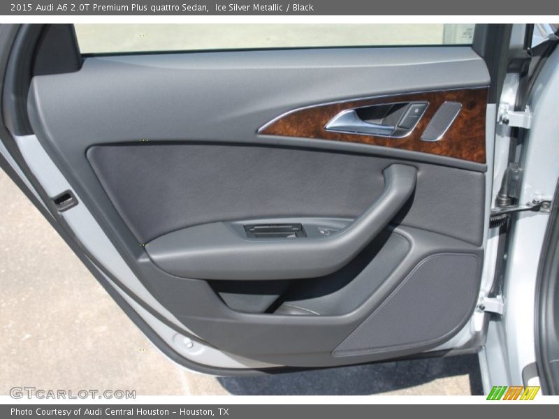 Ice Silver Metallic / Black 2015 Audi A6 2.0T Premium Plus quattro Sedan