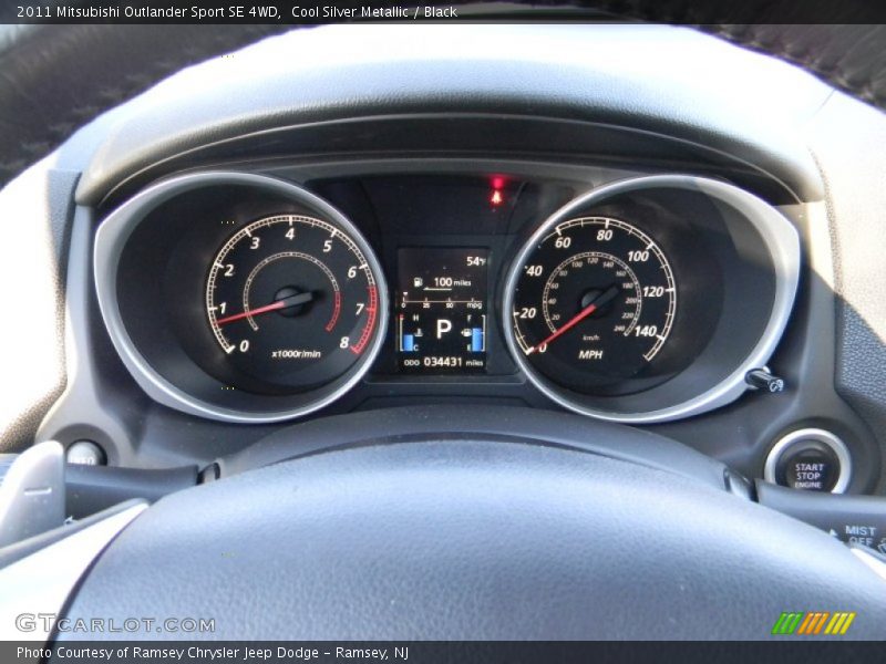 Cool Silver Metallic / Black 2011 Mitsubishi Outlander Sport SE 4WD