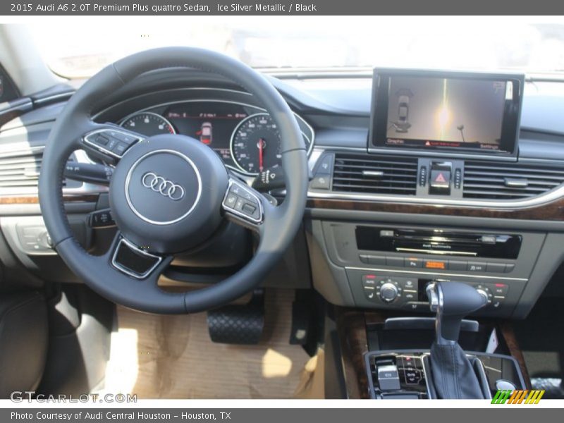 Ice Silver Metallic / Black 2015 Audi A6 2.0T Premium Plus quattro Sedan