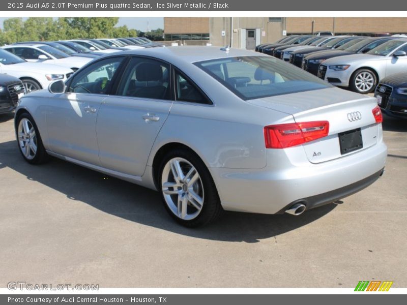 Ice Silver Metallic / Black 2015 Audi A6 2.0T Premium Plus quattro Sedan