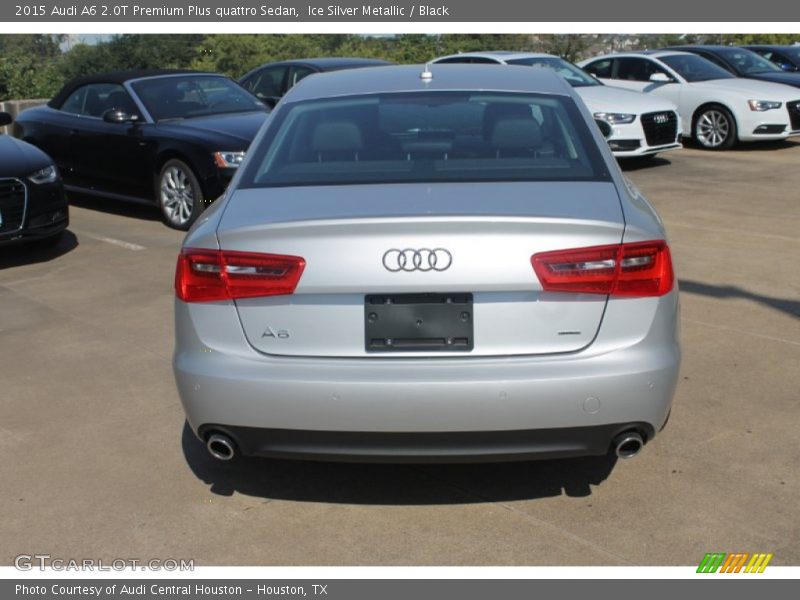 Ice Silver Metallic / Black 2015 Audi A6 2.0T Premium Plus quattro Sedan