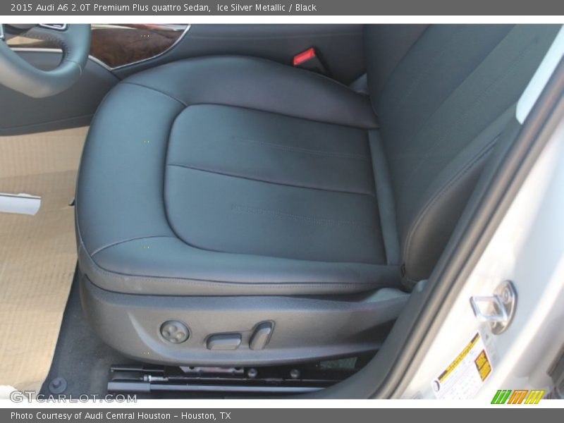 Ice Silver Metallic / Black 2015 Audi A6 2.0T Premium Plus quattro Sedan