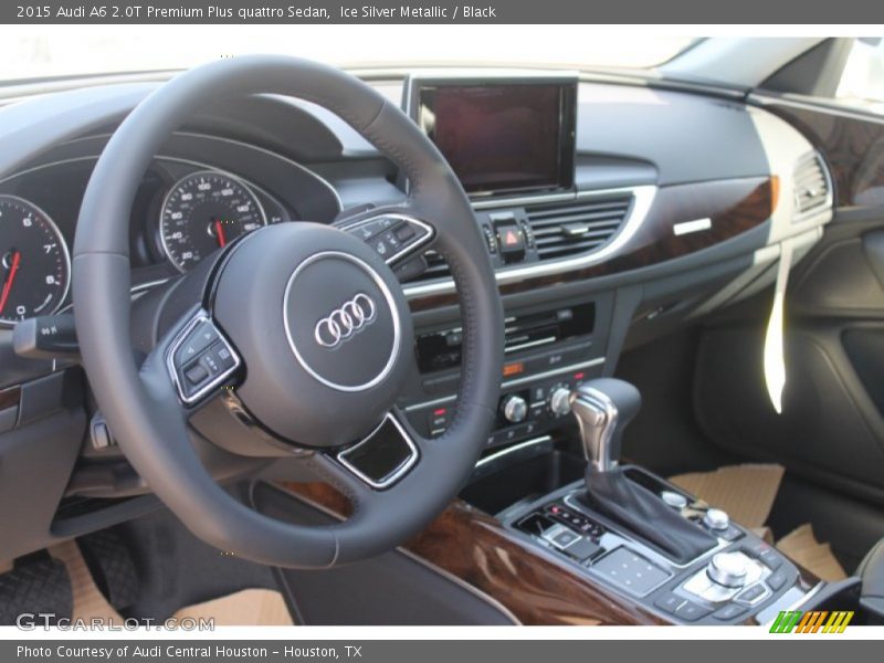 Ice Silver Metallic / Black 2015 Audi A6 2.0T Premium Plus quattro Sedan