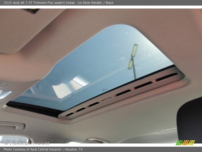 Ice Silver Metallic / Black 2015 Audi A6 2.0T Premium Plus quattro Sedan