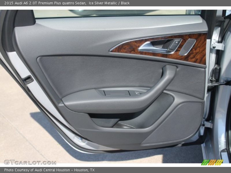 Ice Silver Metallic / Black 2015 Audi A6 2.0T Premium Plus quattro Sedan