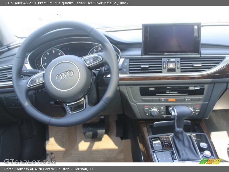 Ice Silver Metallic / Black 2015 Audi A6 2.0T Premium Plus quattro Sedan