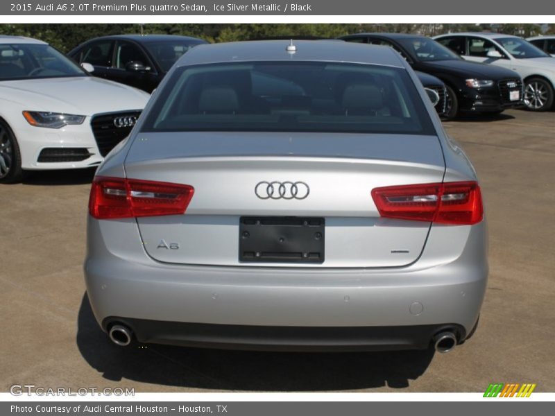 Ice Silver Metallic / Black 2015 Audi A6 2.0T Premium Plus quattro Sedan