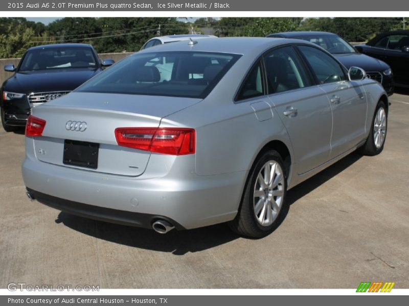 Ice Silver Metallic / Black 2015 Audi A6 2.0T Premium Plus quattro Sedan