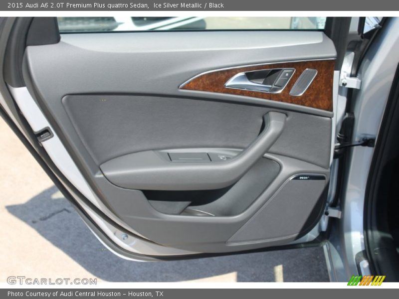 Ice Silver Metallic / Black 2015 Audi A6 2.0T Premium Plus quattro Sedan