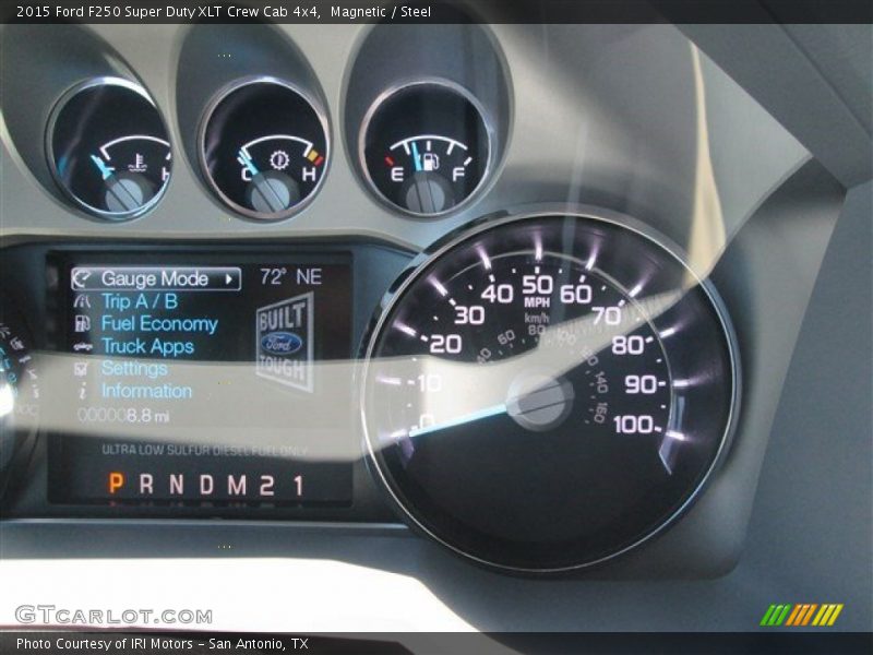 Magnetic / Steel 2015 Ford F250 Super Duty XLT Crew Cab 4x4