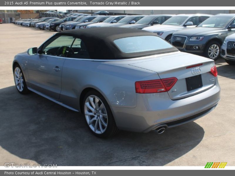 Tornado Gray Metallic / Black 2015 Audi A5 Premium Plus quattro Convertible