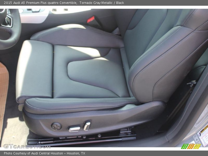 Tornado Gray Metallic / Black 2015 Audi A5 Premium Plus quattro Convertible