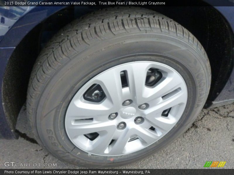 True Blue Pearl / Black/Light Graystone 2015 Dodge Grand Caravan American Value Package