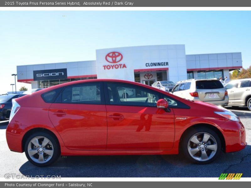 Absolutely Red / Dark Gray 2015 Toyota Prius Persona Series Hybrid